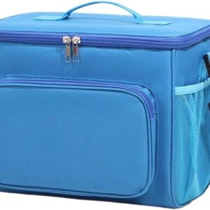 Insulated Lunch Bag, Leakproof Cooler Bag for Adults, Portable Crossbody Lunch Box for Work School Picnic Travel, Royal Blue