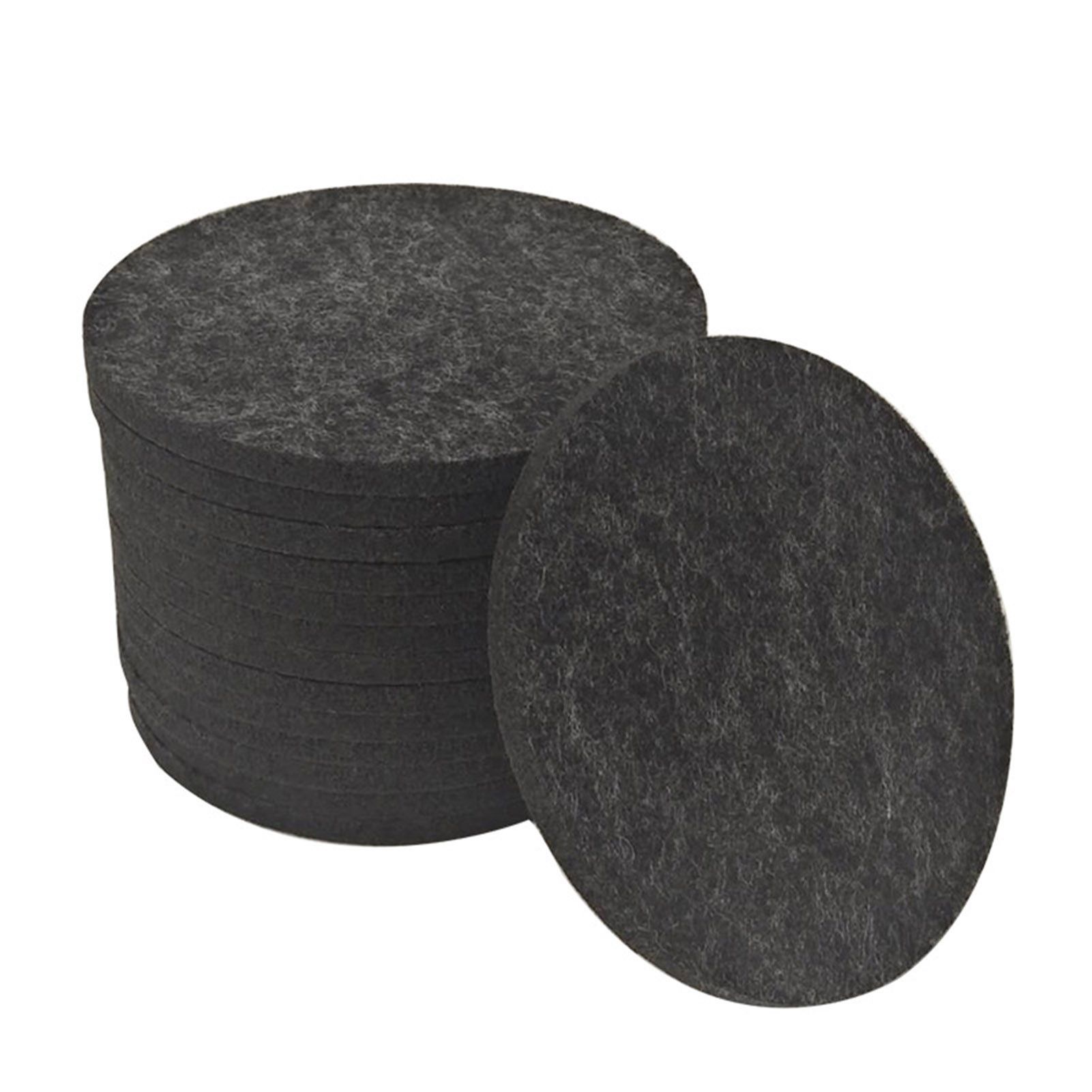 14Pcs Round Felt Coasters for Glasses Including Box Table Coasters Felt Coasters in Dark Grey for Drinks Cups Bar Glass