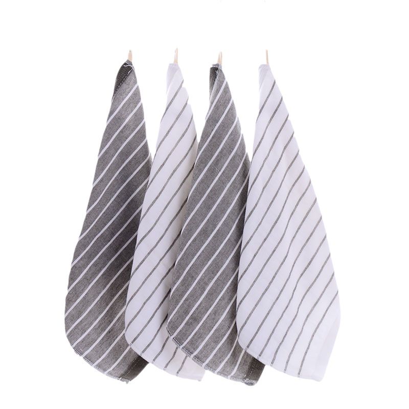 Kitchen Towels and Dishcloths Set - Pack of 6 Cotton Dish Cloths,35*35cm, Soft Hand for Kitchen, Tea Towels, Premium Quick Drying