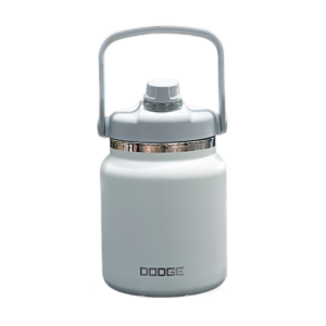 White 3L Large Capacity Insulated Water Jug - SUS304 Stainless Steel - Double Wall Vacuum Flask with Carry Handle - Leakproof Cold Brew Coffee Iced Tea Camping Gym Outdoor Sports