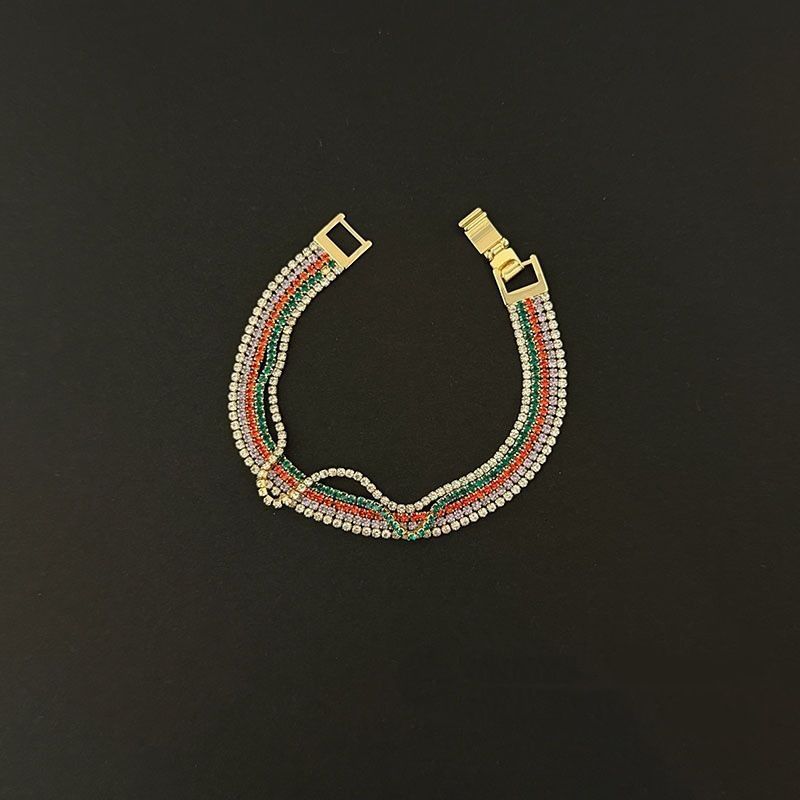 Bracelet 1621 Vintage Dopamine Style | Christmas Iridescent Party Gift | Shimmering Iridescent Vintage Bracelet Occasion Jewelry