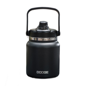 Black 3L Large Capacity Insulated Water Jug - SUS304 Stainless Steel - Double Wall Vacuum Flask with Carry Handle - Leakproof Cold Brew Coffee Iced Tea Camping Gym Outdoor Sports