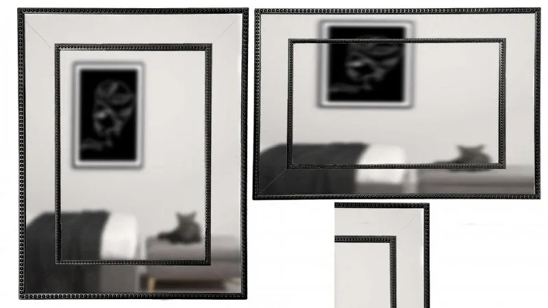 Luke Traditional Mirror Black