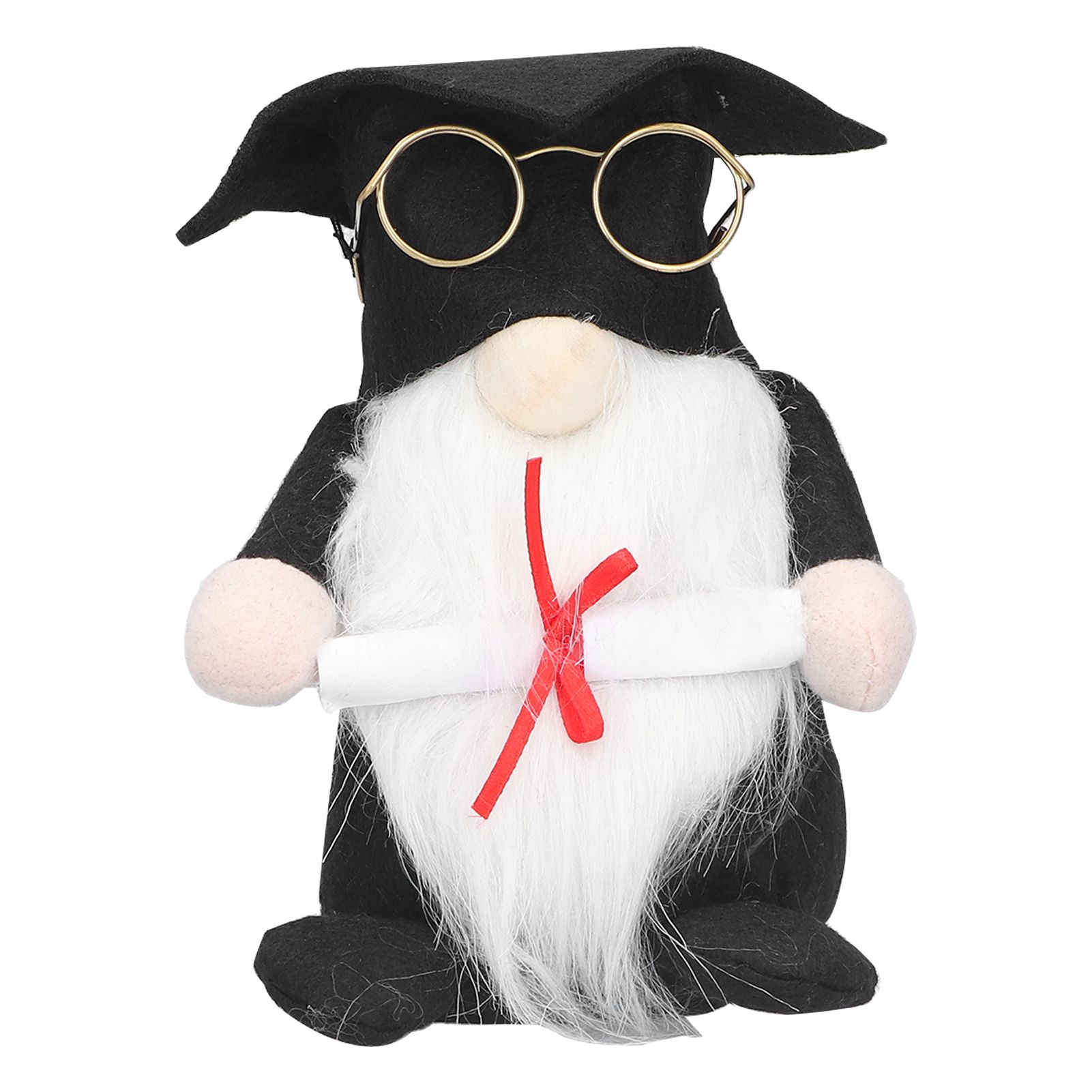 Graduation Gnome Doll Small Gnome Ornament Faceless Doll with Beard for Graduation Decoration