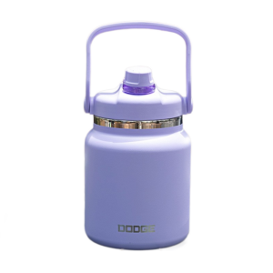 Purple 3L Large Capacity Insulated Water Jug - SUS304 Stainless Steel - Double Wall Vacuum Flask with Carry Handle - Leakproof Cold Brew Coffee Iced Tea Camping Gym Outdoor Sports