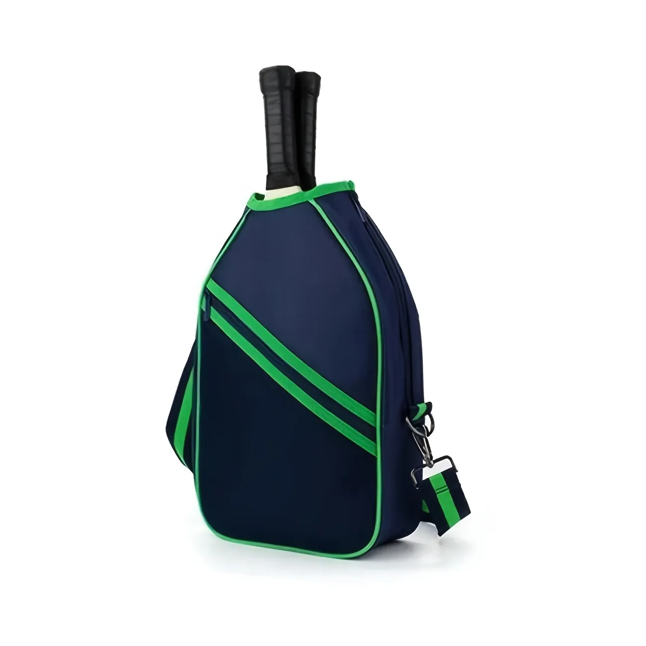 Multifunctional Pickleball/Tennis Sling Bag, Oxford Fabric Scratch-Resistant & Durable, Holds 2 Rackets, Multiple Colors, Essential for Sports & Travel.(green)