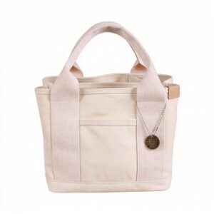 16Oz Pure White Canvas Lunch Tote Bag, Reusable Women Hand‑Carried Handbag, Halloween Daily Work Outdoor Picnic Pouch